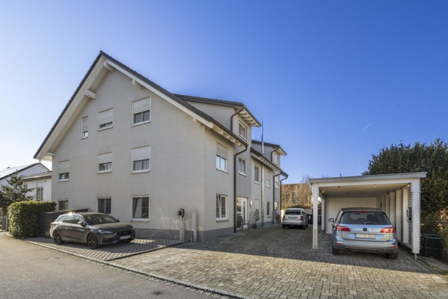 Aussenansicht - es ist das hintere Haus Maisonettewohnung Weil am Rhein / Haltingen