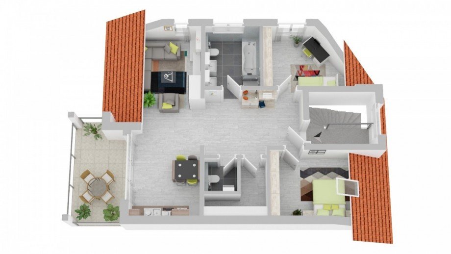 Grundriss DG Maisonettewohnung Weil am Rhein / Haltingen