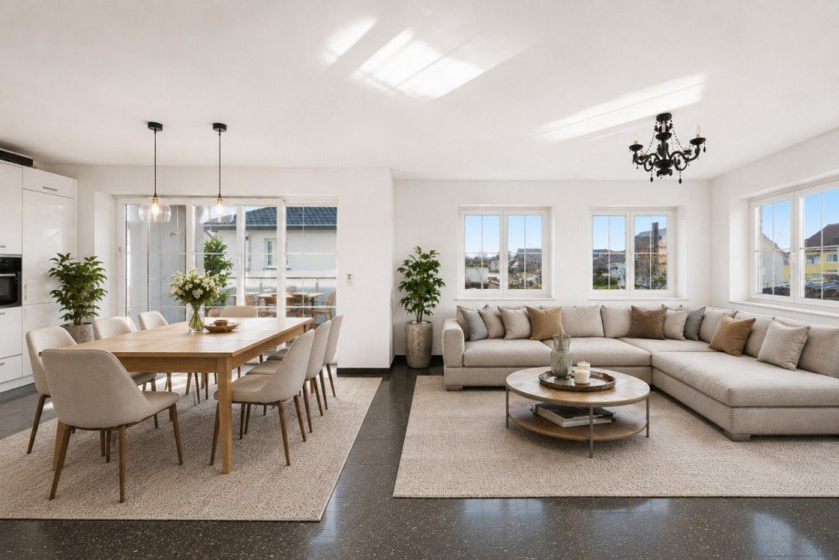 1. OG Wohnzimmer Maisonettewohnung Weil am Rhein / Haltingen